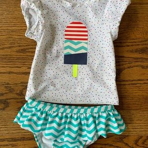 Cat and Jack two-piece swimsuit NWOT